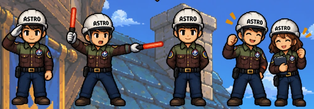 ASTROの警備スタッフが、あなたの新しい冒険をお待ちしています